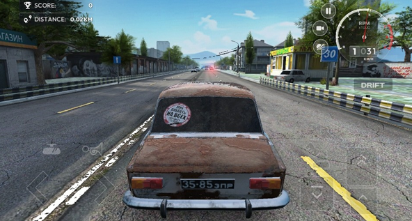 交通赛车俄罗斯村庄