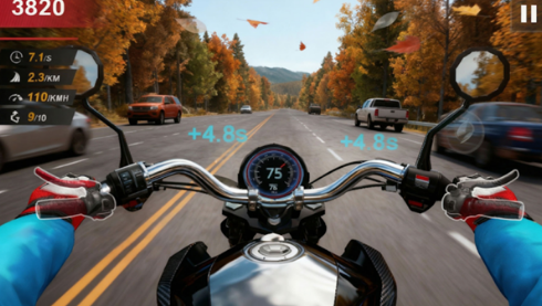 摩托车手公路赛